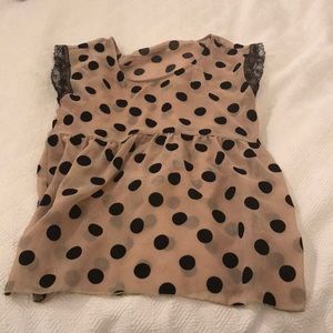 Polka dot top
